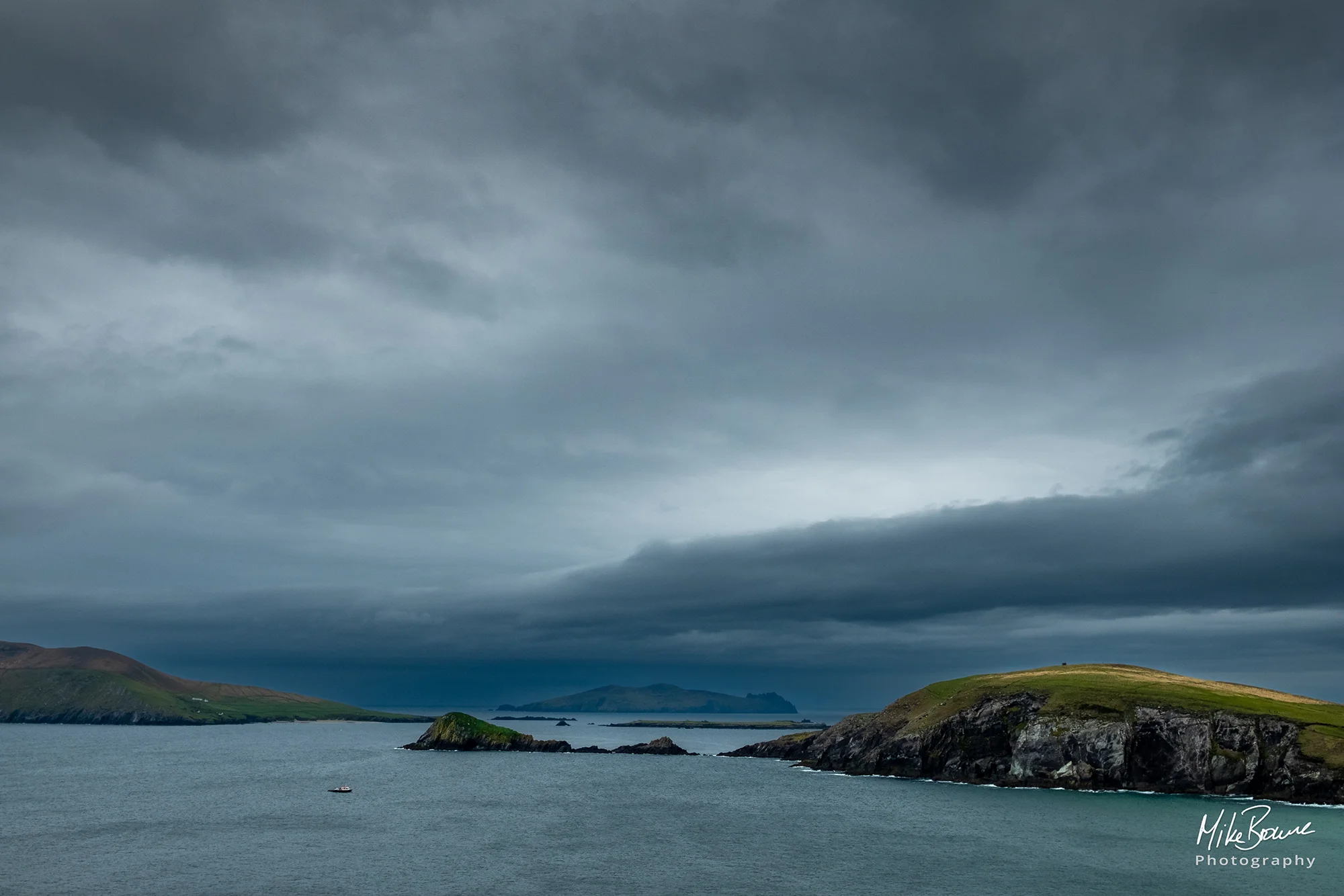 An Fear Marbh or Sleeping Giant island off the coast of Dingle Peninsular in Ireland