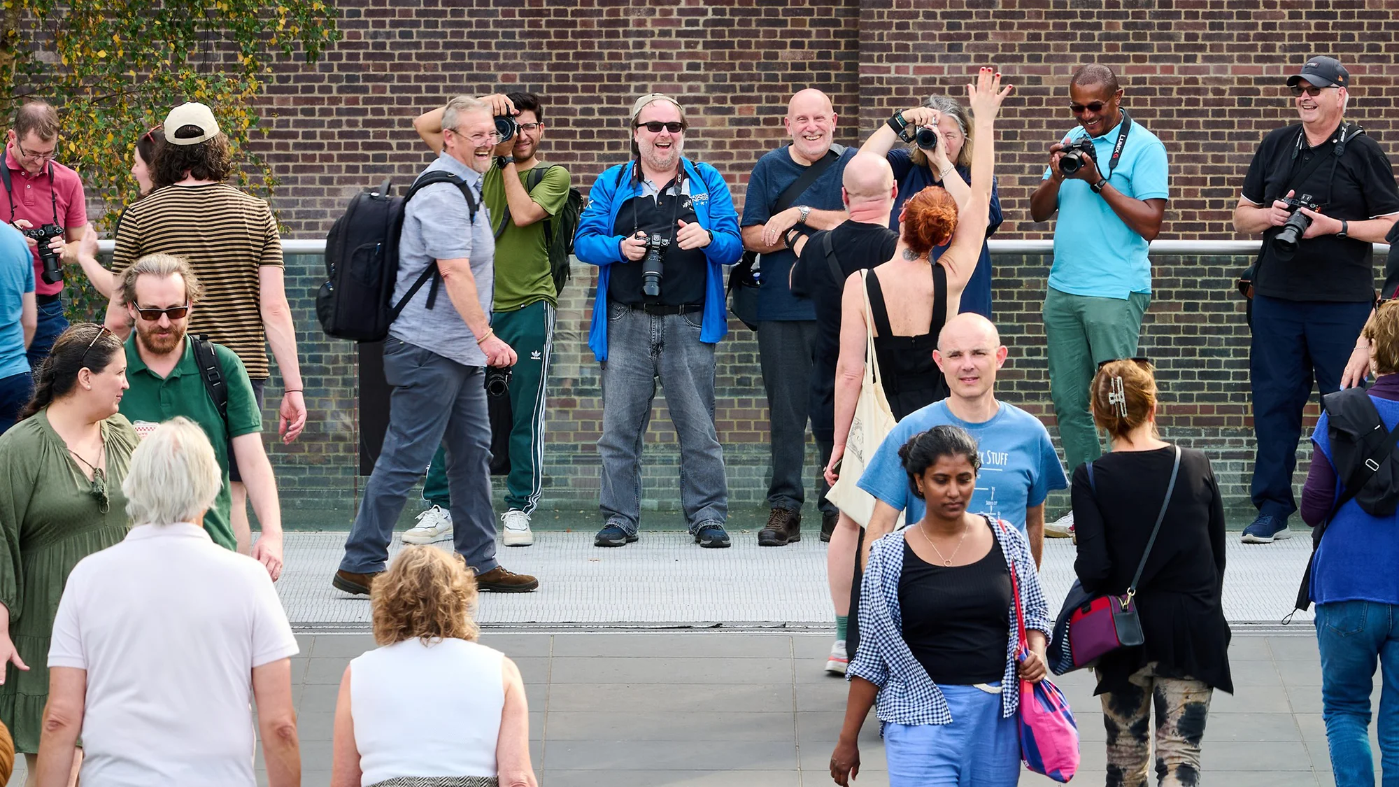 Photographers on a photo walk in Central London