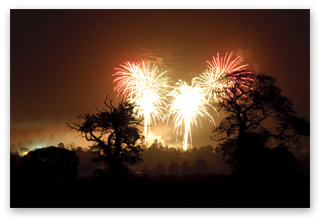 fireworks over exposed