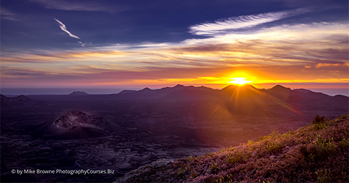 lanzarote volcano sunset 500