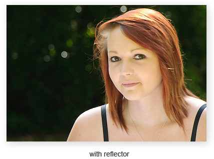 with photographic reflector