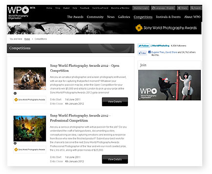sony world photography awards 2012
